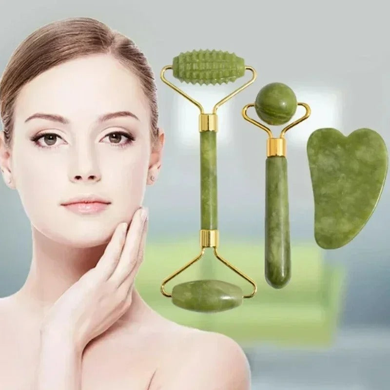 Stone Face Roller Massage Therapy