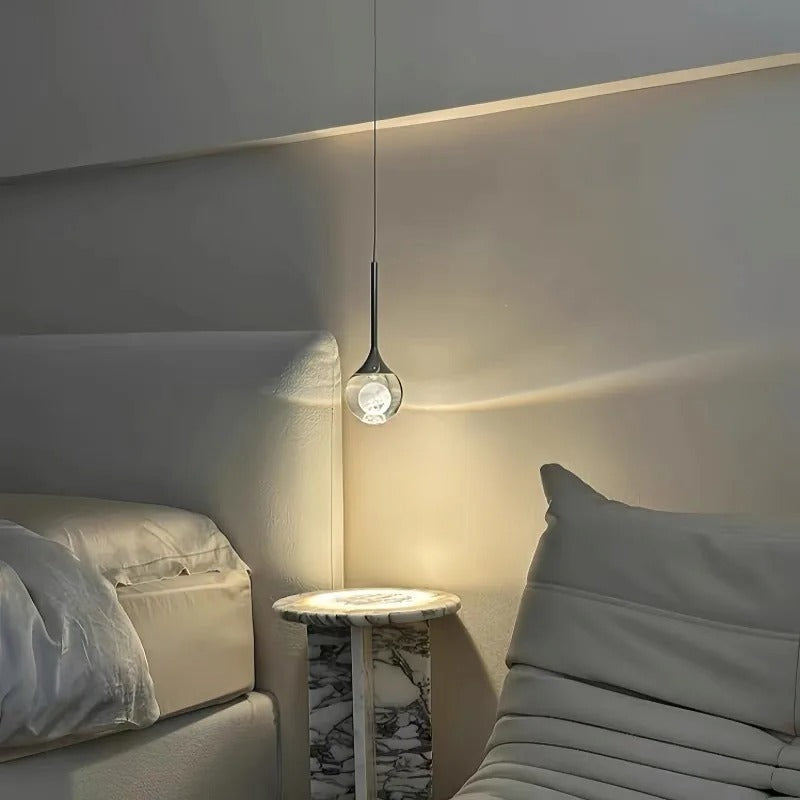 lazer Engraved Lunar Pendant Hanging Lamp