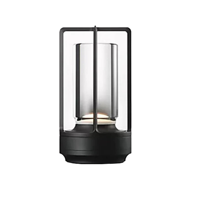 Aluminum crystal portable lamp