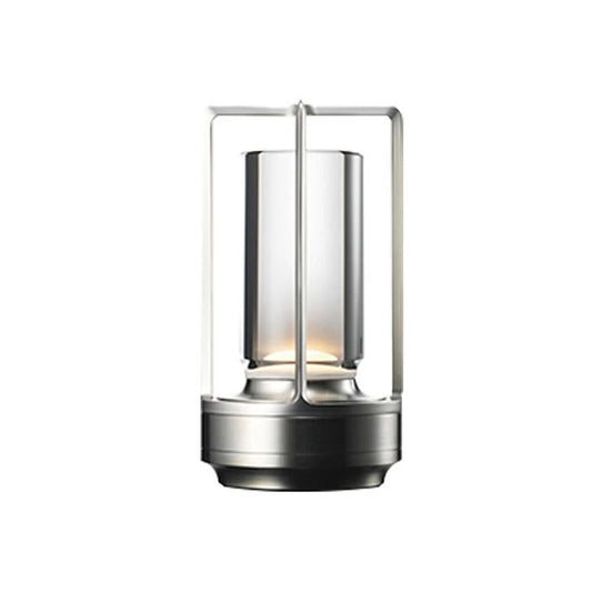 Aluminum crystal portable lamp